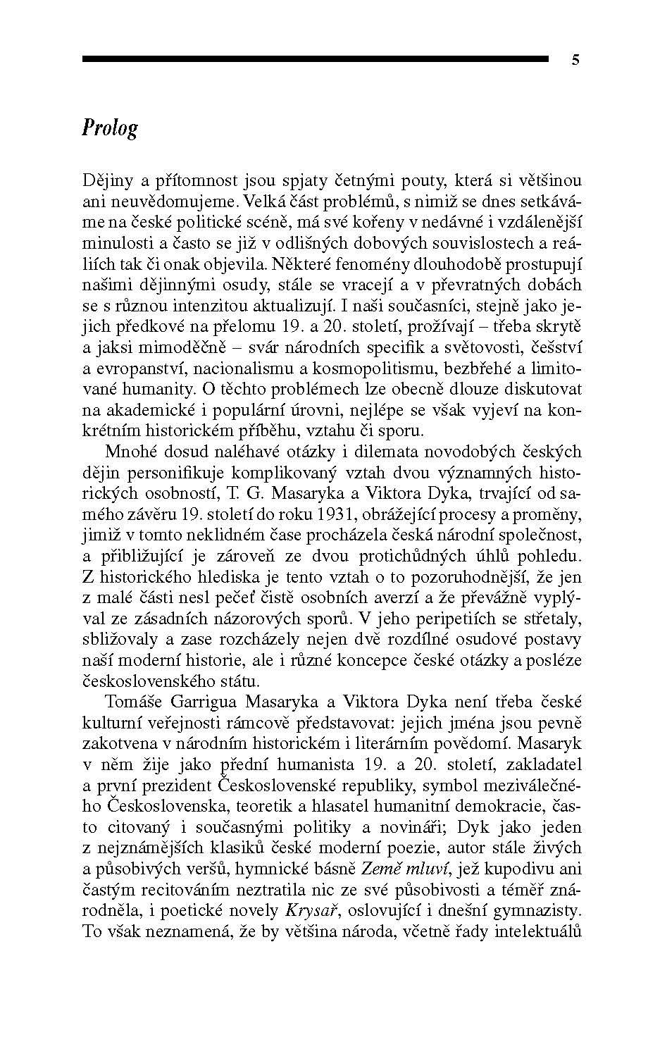 Viktor Dyk a T. G. Masaryk ukázka-2