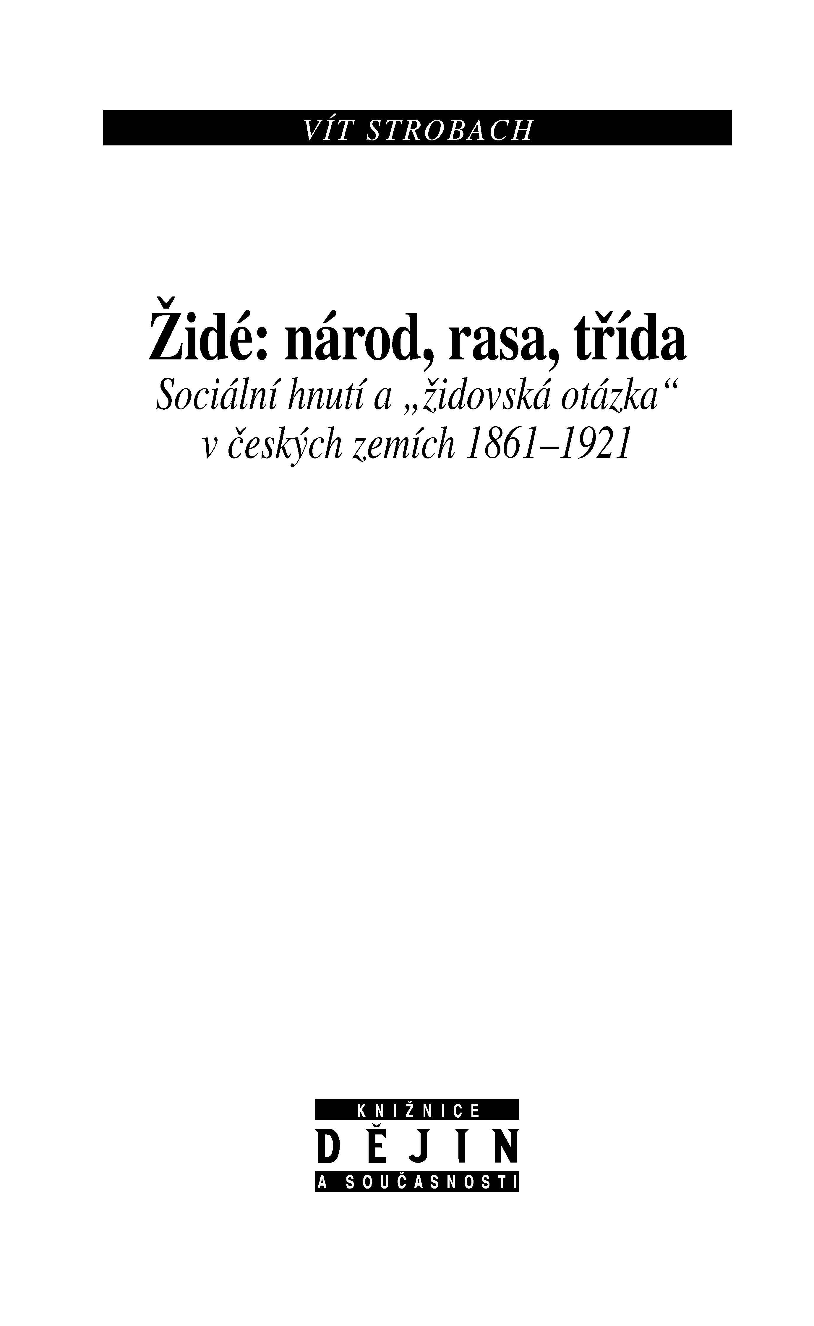 Židé: národ, rasa, třída ukázka-1