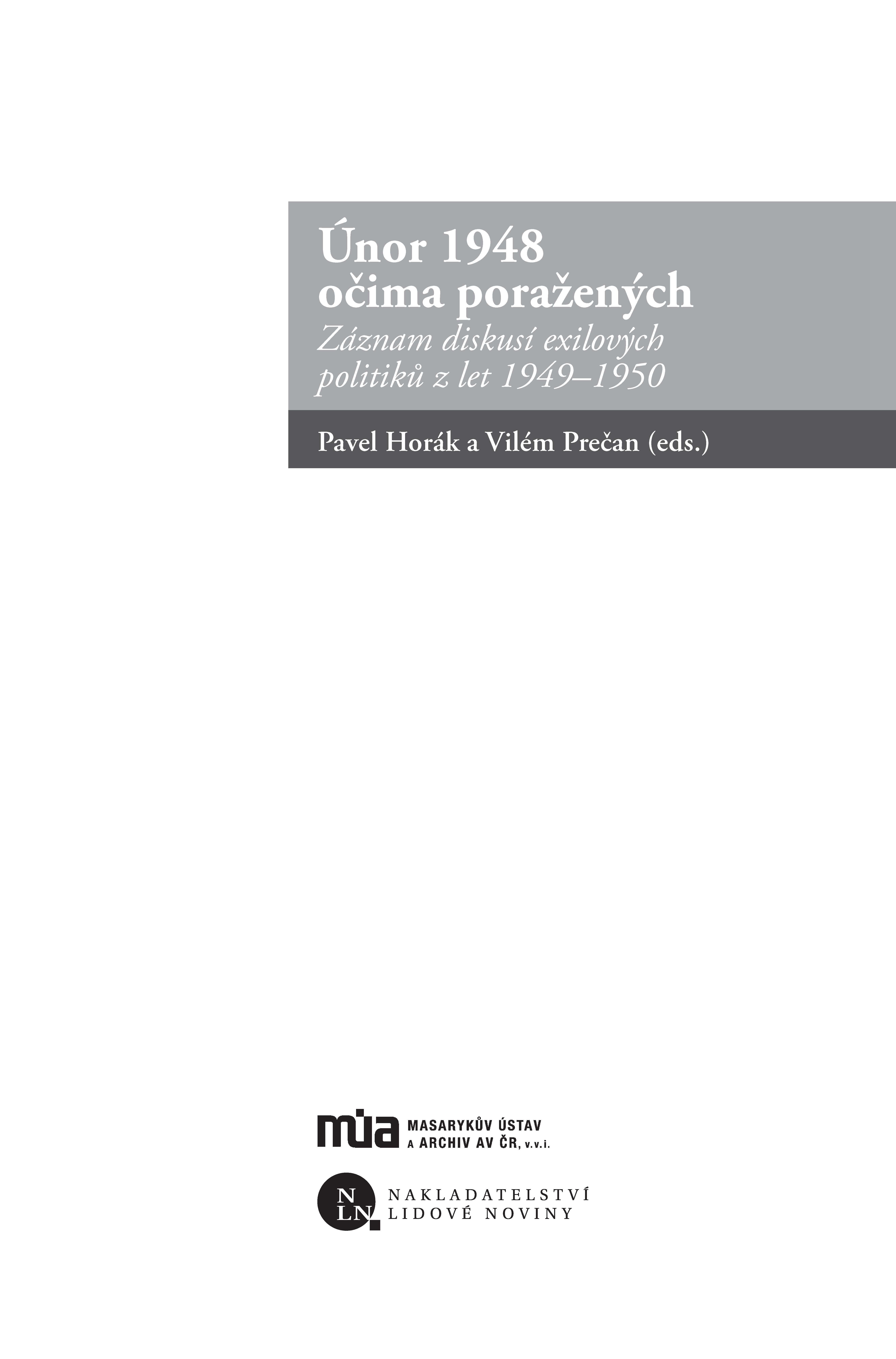 Únor 1948 očima poražených ukázka-1