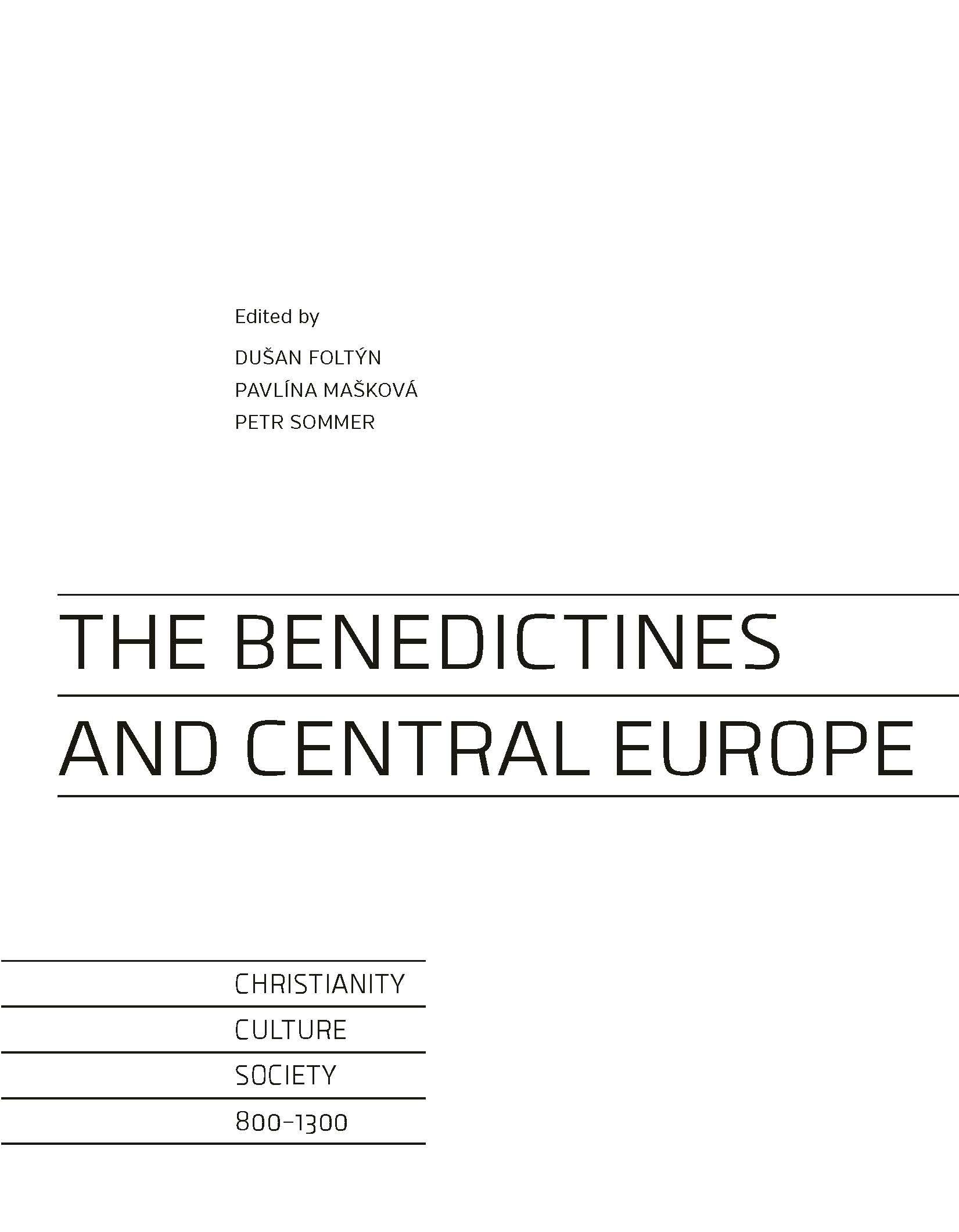 The Benedictins and Central Europe ukázka-1