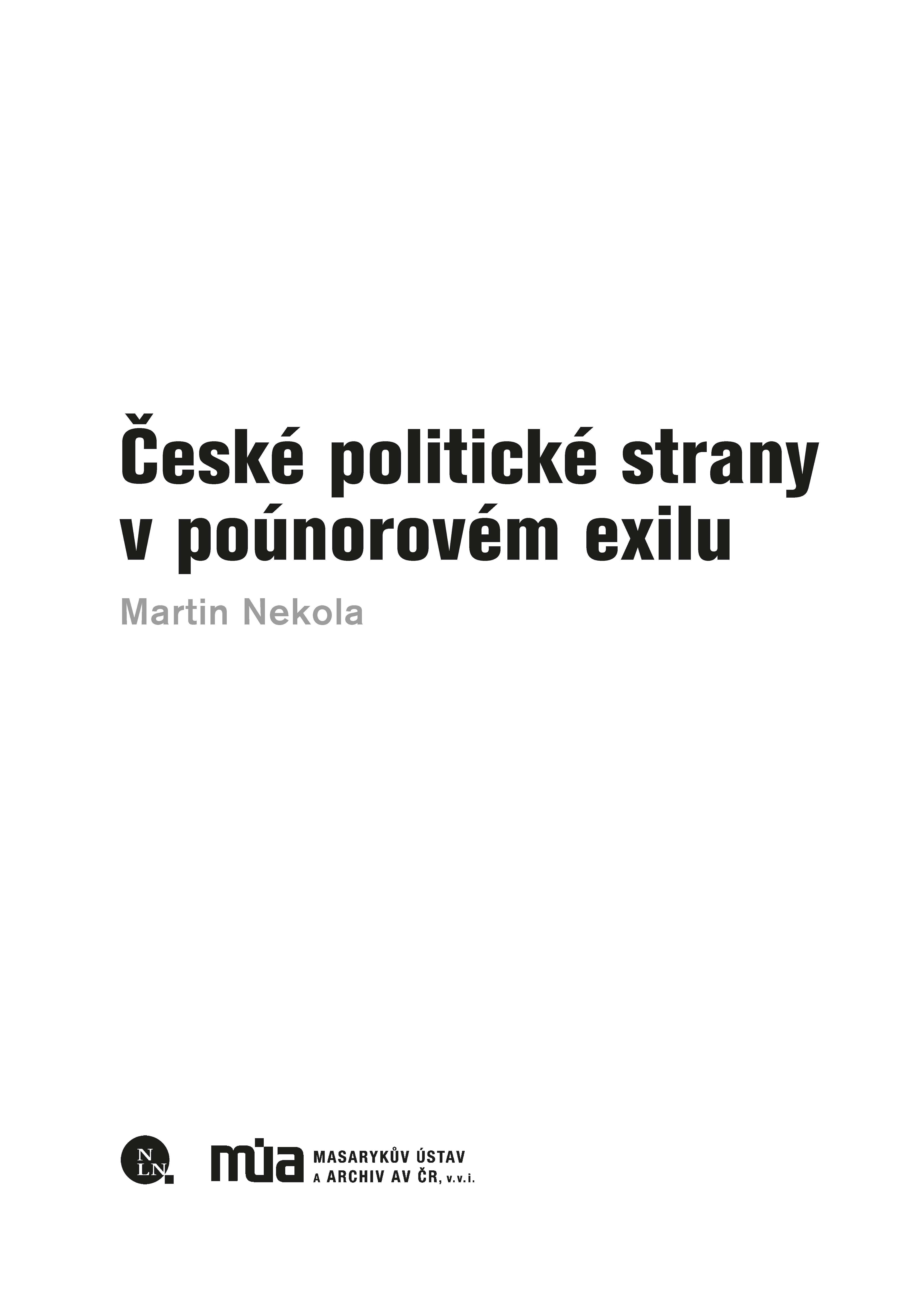 České politické strany v poúnorovém exilu ukázka-1