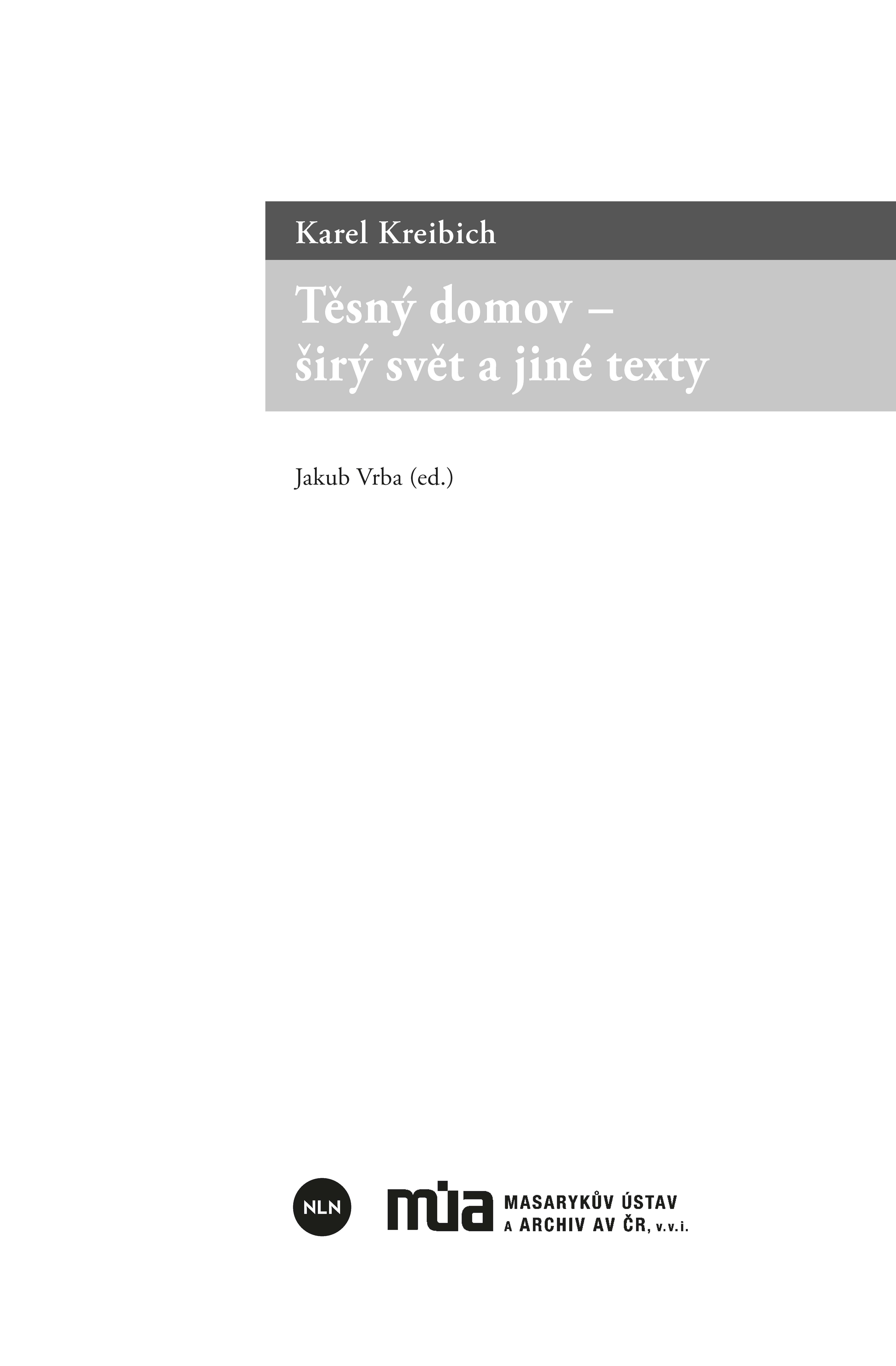 Těsný domov – širý svět a jiné texty ukázka-1