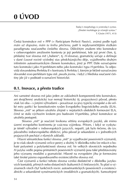 Perfektum v současné češtině ukázka-3