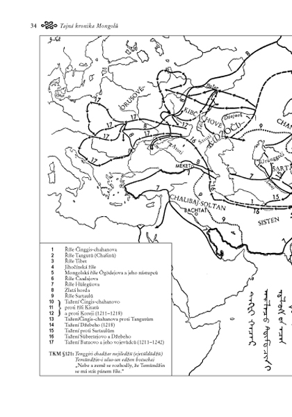 Tajná kronika Mongolů ukázka-4