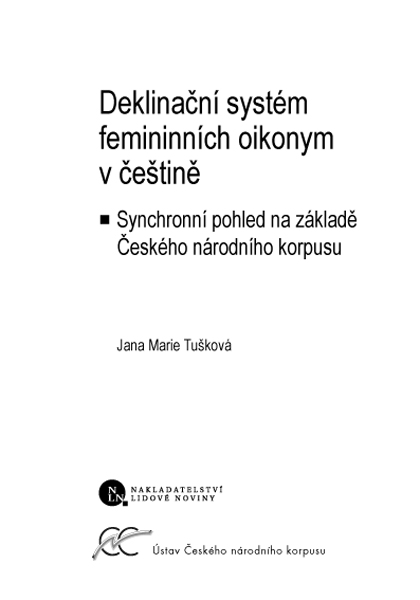 Deklinační systém femininních oikonym v češtině ukázka-1