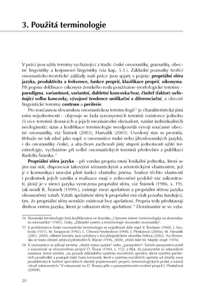 Deklinační systém femininních oikonym v češtině ukázka-5
